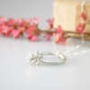 Frühling Perle 1 quadratisch mit Kette Frühlings-Ring 1