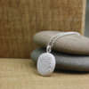 Meeresboden-Kette 1 klein oval quadratisch Meeresboden Kette, kleines Oval